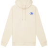 image sweat de couleur écru avec logo Abso de couleur bleu couleur